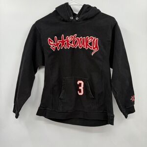 Kids Starbury Black Hoodie Sweatshirt Size  Logo Graphic